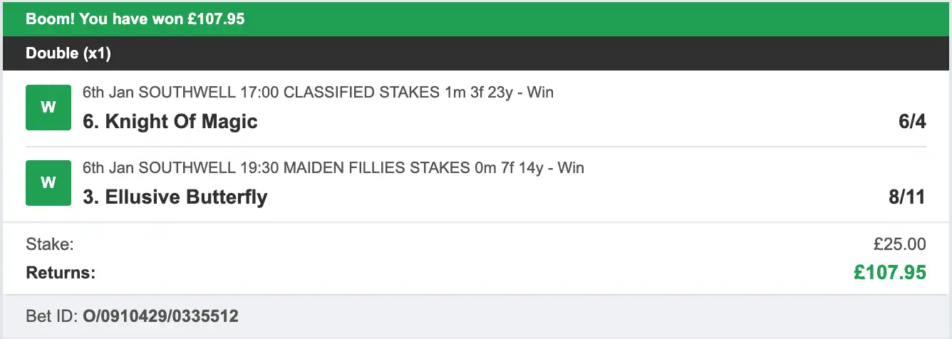 Race Buddah - Winner - Multi - 2026-01-06